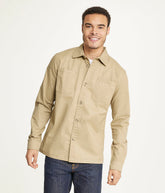 Mens's Long Sleeve Shirt Jacket Stretch Twill | Forever 21 Mens