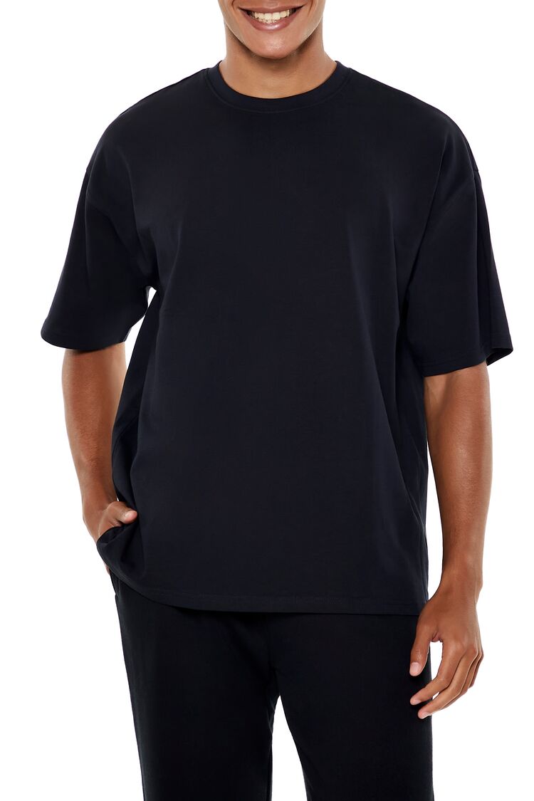 Oversized Cotton Crew Tee | Forever 21 Mens