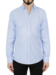 Mens's Regular Shirt Blue Check Design 2 | Forever 21 Mens