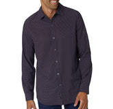 Long Sleeve Printed Perf Woven | Forever 21 Mens