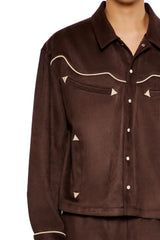 Geo Faux Suede Trucker Jacket | Forever 21 Mens