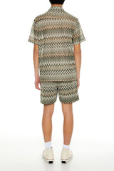 Multi Zigzag Drawstring Shorts | Forever 21 Mens