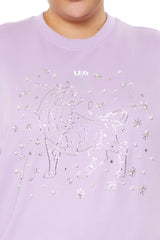 Plus Size Beaded Leo Pullover - Forever 21