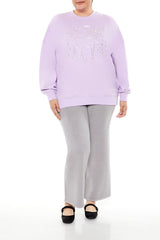 Plus Size Beaded Aries Pullover - Forever 21
