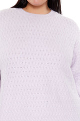 Plus Size Textured Drop-Sleeve Sweater - Forever 21