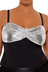 Plus Size Chainmail Cropped Cami - Forever 21