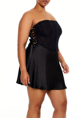 Plus Size Lace-Up Tube Top - Forever 21