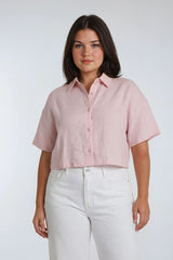 Plus Size Cropped Button-Front Shirt - Forever 21