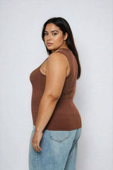 Plus Size Seamless Chain-Trim Tank - Forever 21