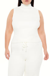 Plus Size Sweater-Knit Turtleneck Crop Top - Forever 21