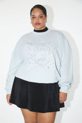Plus Size Beaded Pisces Pullover - Forever 21