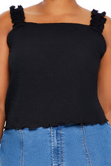 Plus Size Ruffle-Strap Tank Top - Forever 21