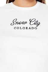 Plus Size Snow City Baby Tee - Forever 21