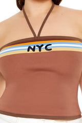 Plus Size NYC Halter Crop Top - Forever 21
