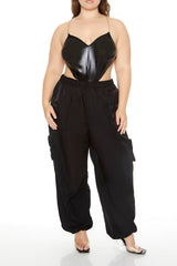 Plus Size Cutout Chain Bodysuit - Forever 21