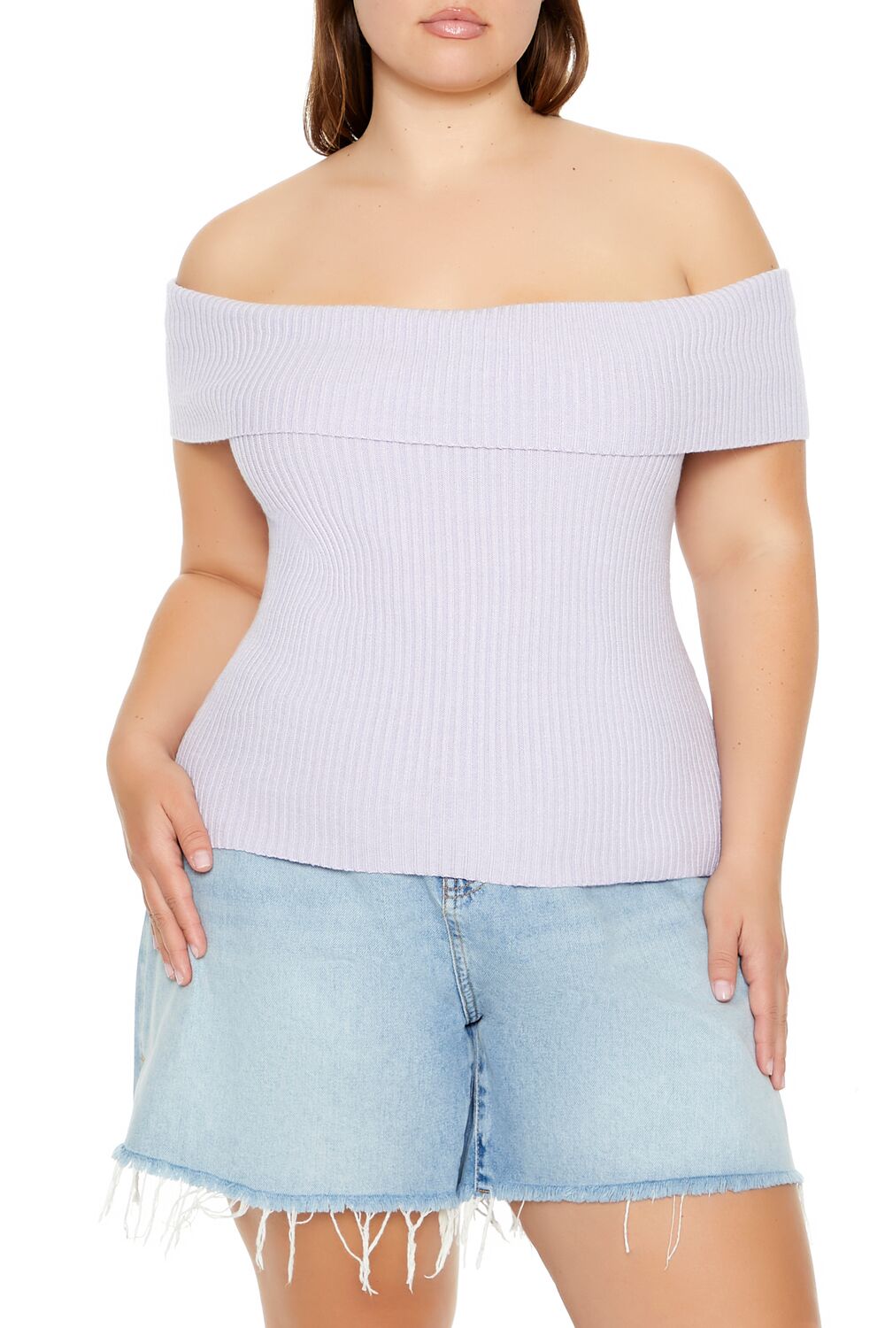 Plus Size Tie-Back Sweater-Knit Top - Forever 21