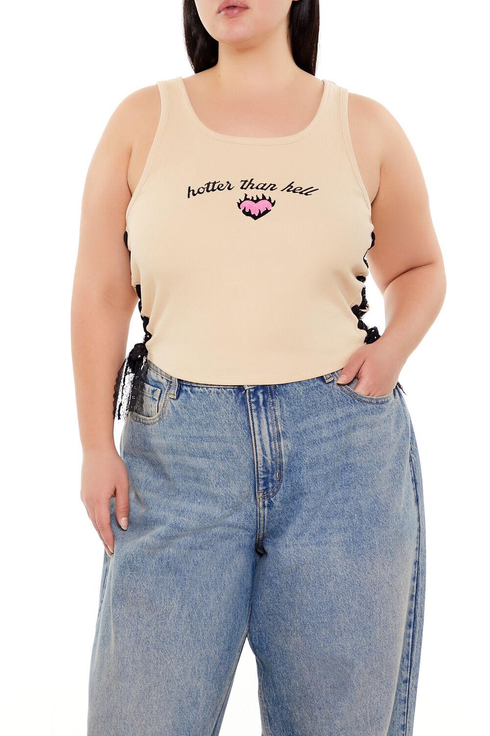 Plus Size Hotter Than Hell Tank Top - Forever 21
