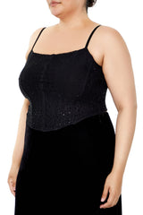 Plus Size Sequin Corset Cami - Forever 21