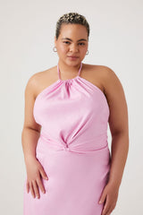 Plus Size Knotted Halter Top - Forever 21