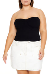 Plus Size Sweater-Knit Tube Top - Forever 21