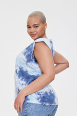 Padded Tie-Dye Muscle Tee - Forever 21