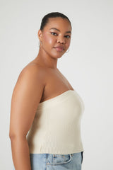 Plus Size Sweater-Knit Tube Top - Forever 21