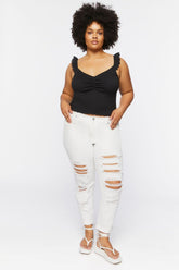 Plus Size Smocked Tank Top - Forever 21
