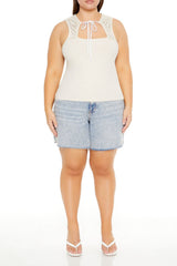 Plus Size Ruched Cutout Tank Top - Forever 21