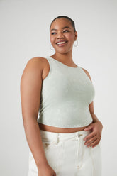 Plus Size Cropped Tank Top - Forever 21
