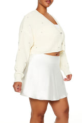 Plus Size Rhinestone Cardigan Sweater - Forever 21