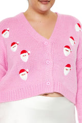Plus Size Santa Cardigan Sweater - Forever 21