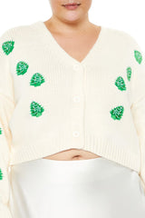 Plus Size Christmas Tree Cardigan Sweater - Forever 21