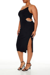 Plus Size Faux Gem Midi Sweater Dress - Forever 21