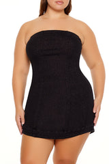 Plus Size Denim Tube Dress - Forever 21