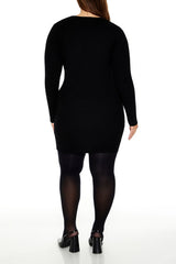 Plus Size Satin Bow Mini Dress - Forever 21