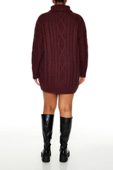 Plus Size Turtleneck Mini Sweater Dress - Forever 21