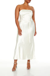 Plus Size Lace-Up Corset Maxi Dress - Forever 21