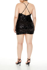 Plus Size Sequin Cami Mini Dress - Forever 21