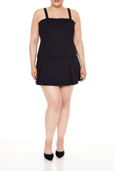 Plus Size Pleated Mini Dress - Forever 21