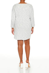 Plus Size Lace Chevron Mini Dress - Forever 21