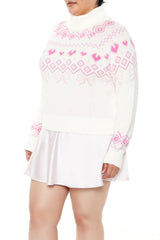 Plus Size Fair Isle Turtleneck Sweater - Forever 21