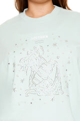 Plus Size Beaded Aquarius Pullover - Forever 21