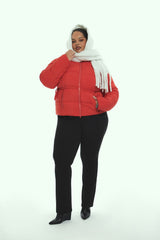 Plus Size Tie-Waist Puffer Jacket - Forever 21