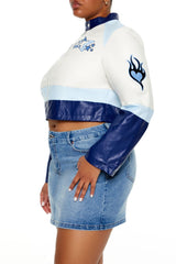 Plus Size Flaming Heart Moto Jacket - Forever 21