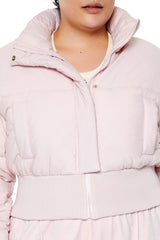 Plus Size Cropped Puffer Jacket - Forever 21