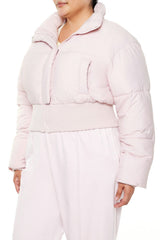 Plus Size Cropped Puffer Jacket - Forever 21