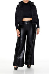 Plus Size Hooded Puffer Vest - Forever 21