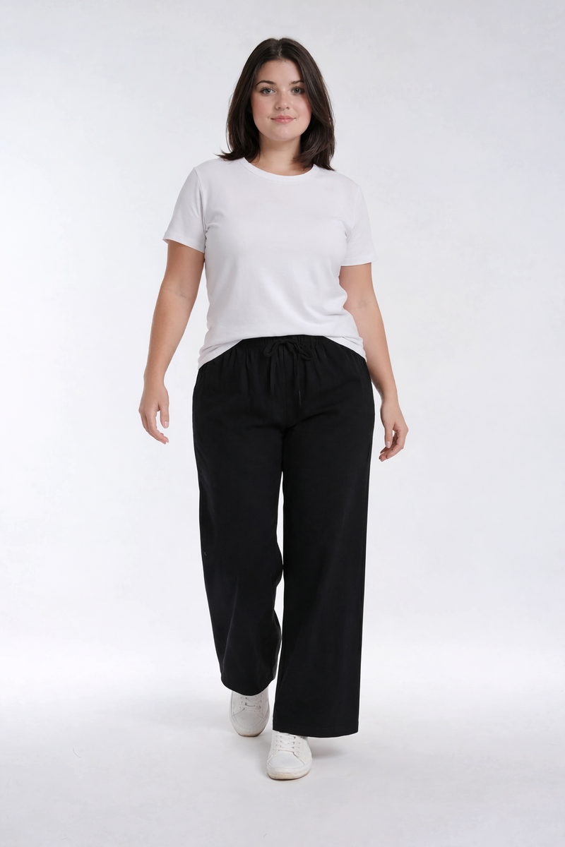 Plus Size Wide-Leg Drawstring Pants - Forever 21