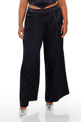 Plus Size Satin Trouser Pants - Forever 21