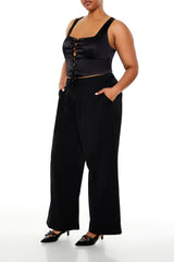 Plus Size Wide-Leg Trouser Pants - Forever 21
